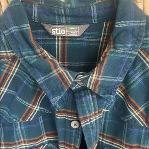 Stio Flannel Shirt Mens  Plaid Flannel L